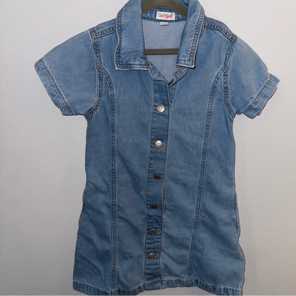 Cat & Jack Light Blue Denim Dress